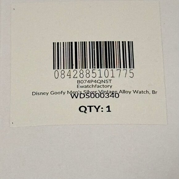 NWT - DISNEY Men's Goofy Analog-Quartz Watch with Leather-Synthetic Strap, Brown - Picture 7 of 16